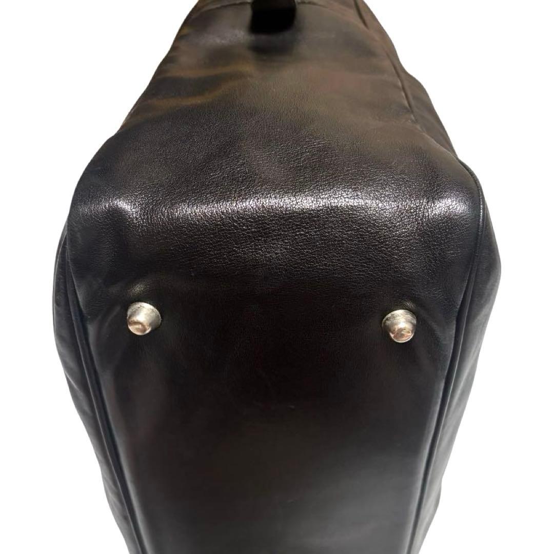 ジャックルコー　リスボン　ボストンバッグ　レザー　ブラック　A4収納可 保護袋