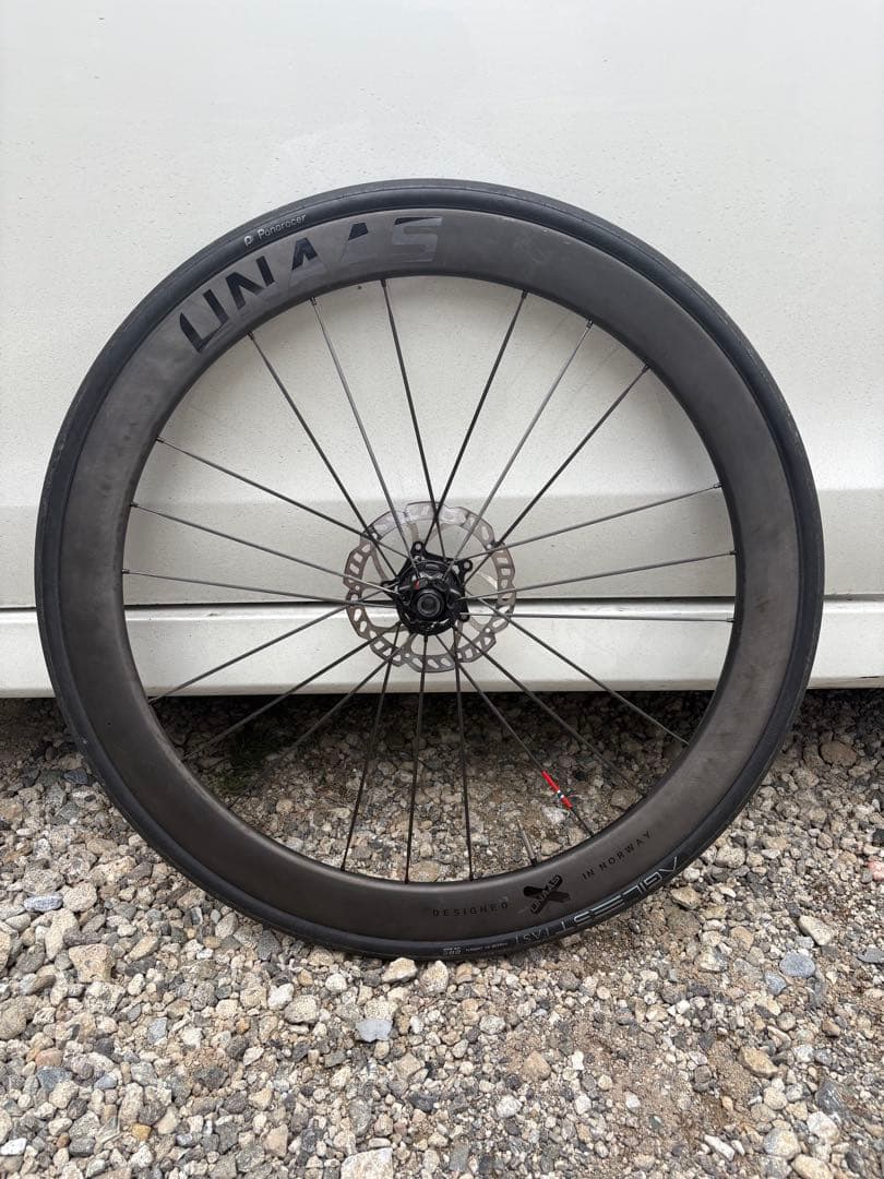 UNAAS X50 カーボンスポーク　セラミックベアリングホイール前後　700c
