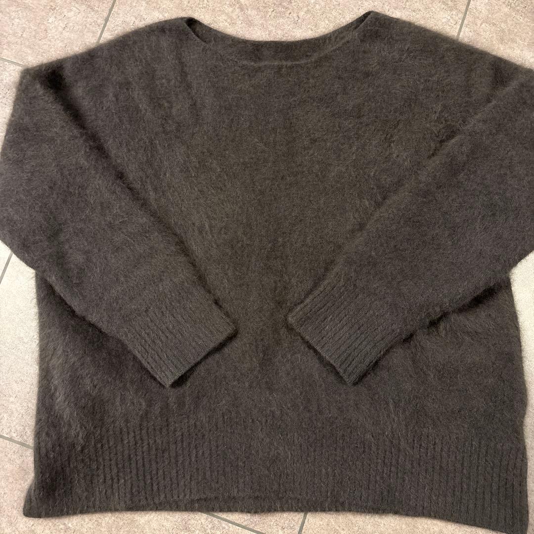 最終価格　anuans アニュアンス　ラクーンボートネックニットプルオーバー