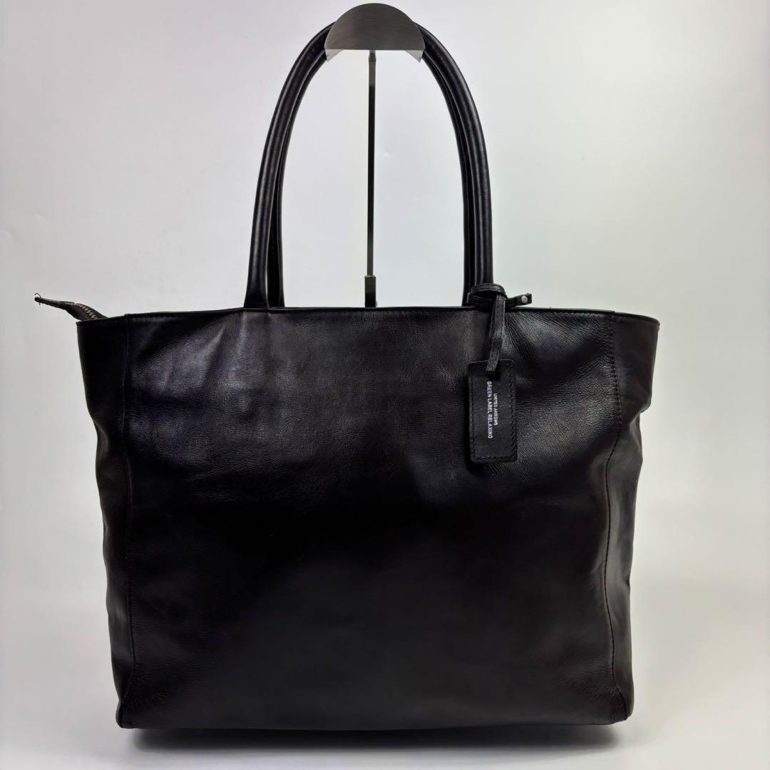 UNITED ARROWS トートバッグ ダークブラウン レザー ビジネス A4