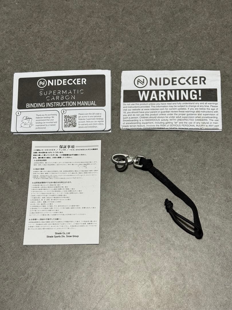 NIDECKER SUPERMATIC CARBON 24-25モデル Mサイズ