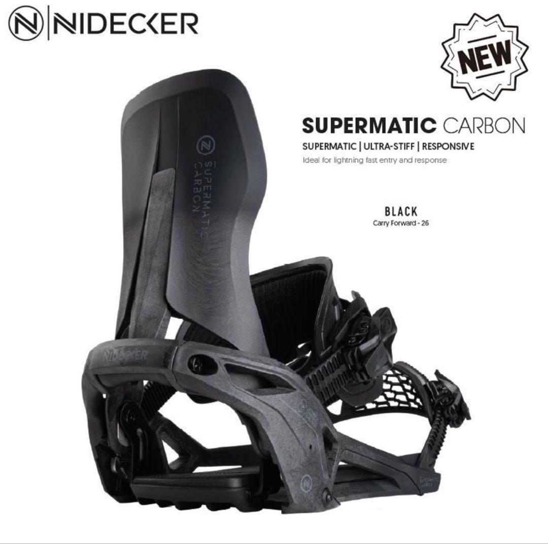 NIDECKER SUPERMATIC CARBON 24-25モデル Mサイズ