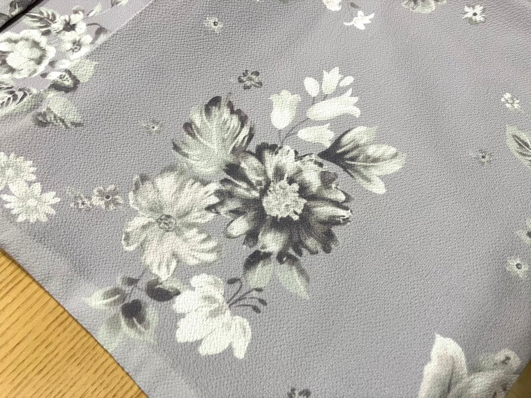 七五三 子供 着物 薄紫色 ラベンダー 花柄 被布 襦袢 草履 足袋セット