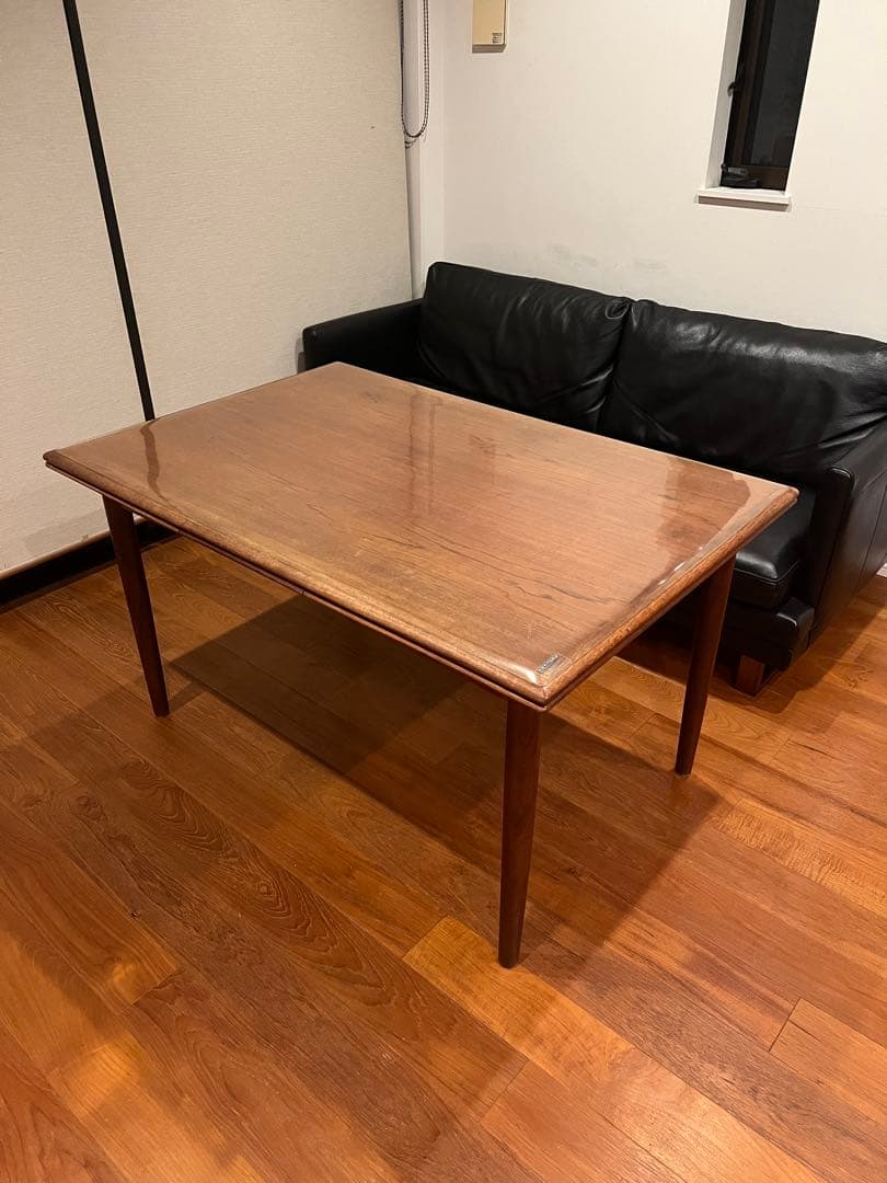 北欧家具　ヴィンテージ　デンマーク　チーク　ドローリーフテーブル