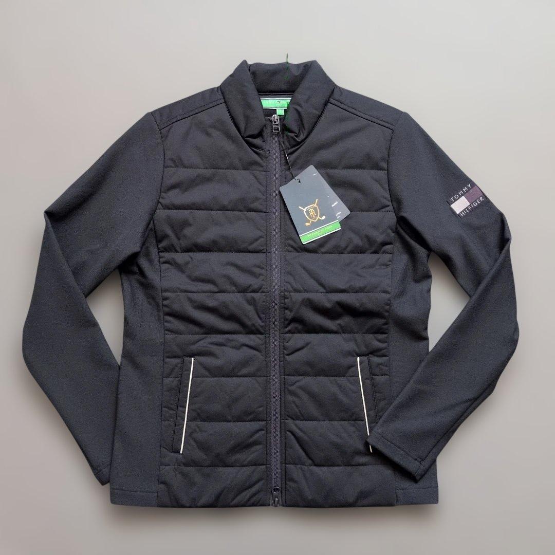 【未使用タグ付き】トミーヒルフィガーゴルフ　中綿フルジップジャケット　ネイビーS