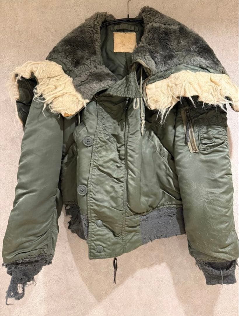 70's N2B オリーブグリーン フライトジャケット ヴィンテージ