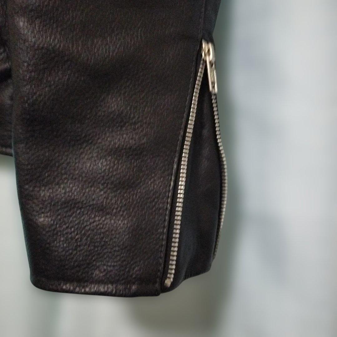 美品　FREEDOMシングルライダースジャケット