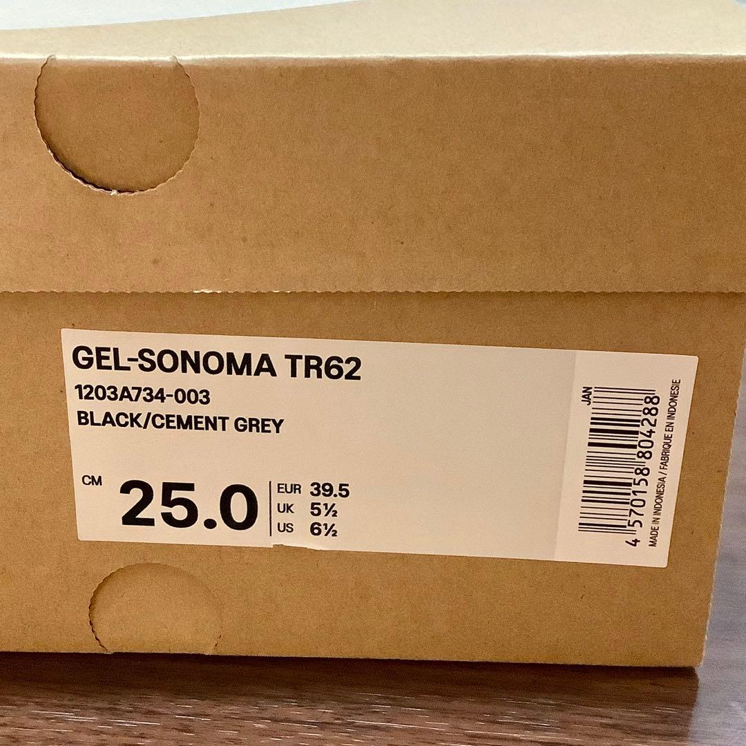 ASICS アシックス GEL-SONOMA TR62 黒 グレー 25cm