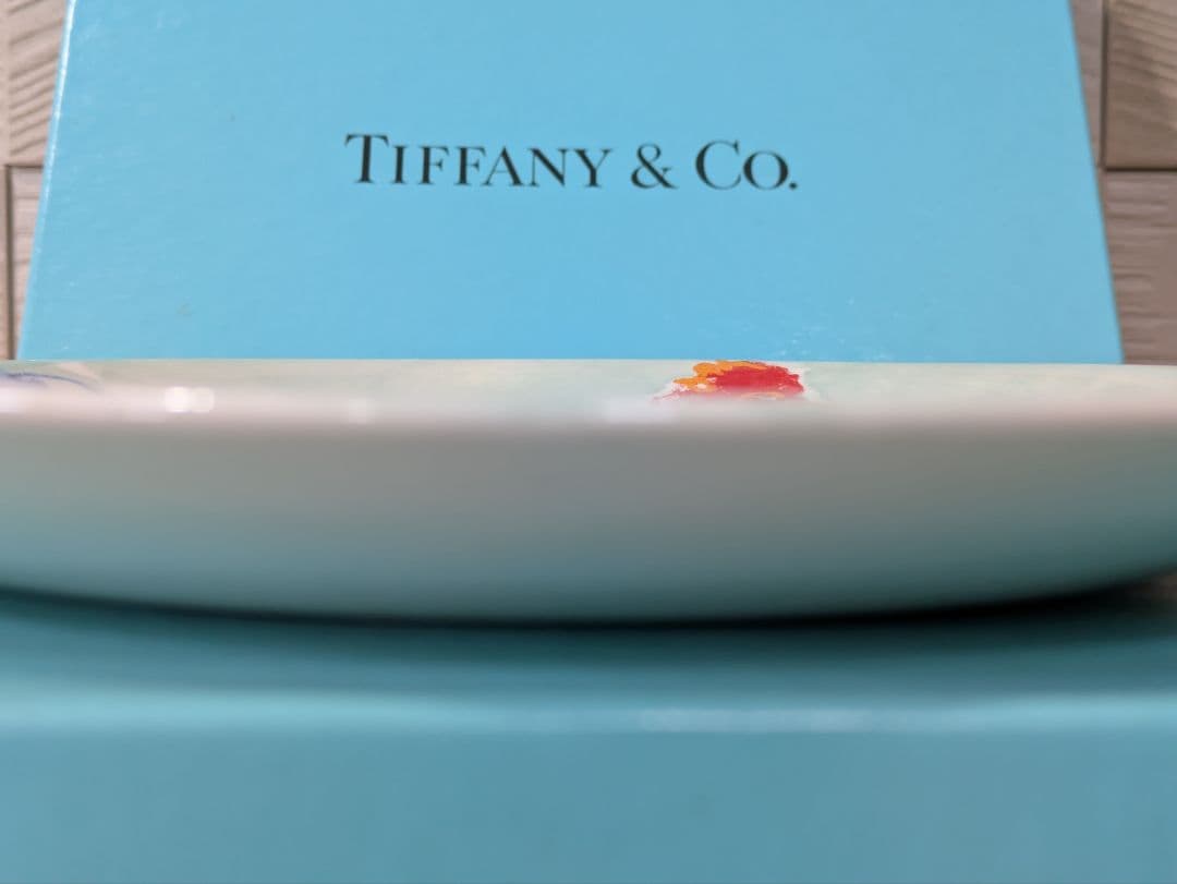 【未使用】ティファニー　ルースターズ　サラダプレート　＊デザインブック