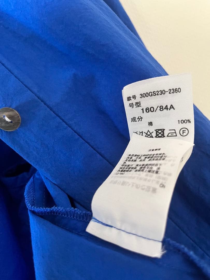 最終お値下げ⭐︎ENFOLD⭐︎ GATHER-SLEEVE BLOUSE ブルー