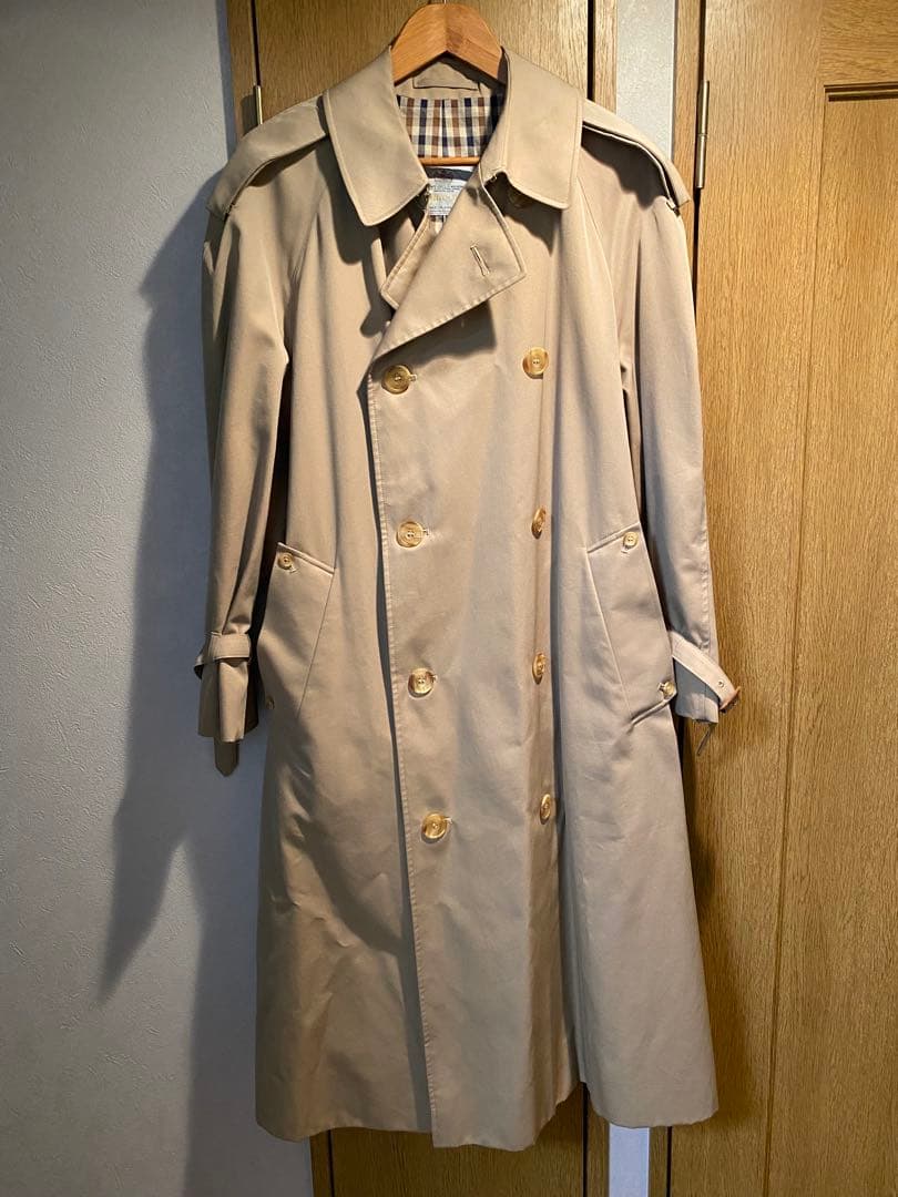 極美品　Aquascutum アクアスキュータム AQUA5 トレンチコート