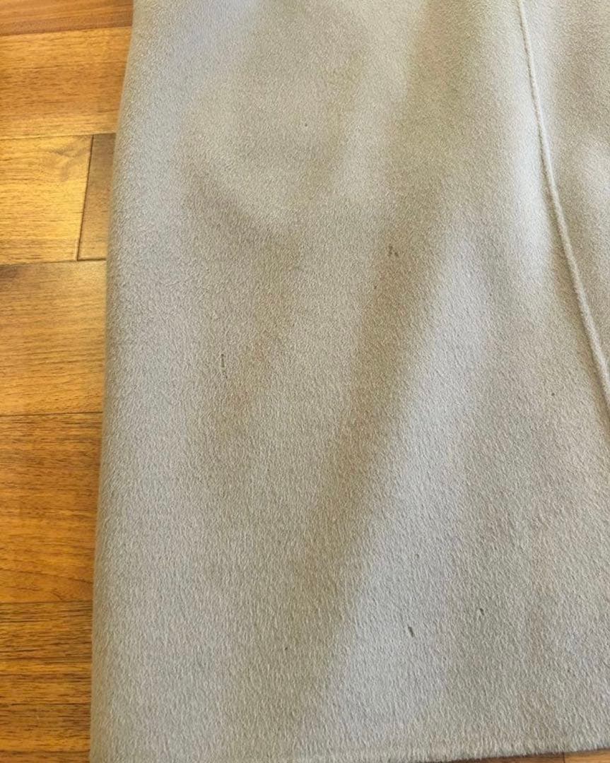 ドゥーズィエムクラス　ウールアンゴラリバーコート　ベージュ　ブラウン