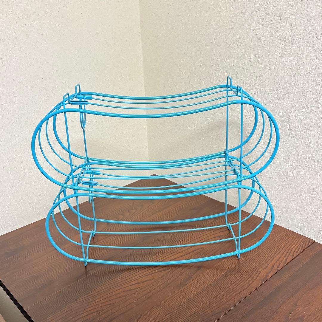 ワイヤーラック 水色 レトロポップ 北欧