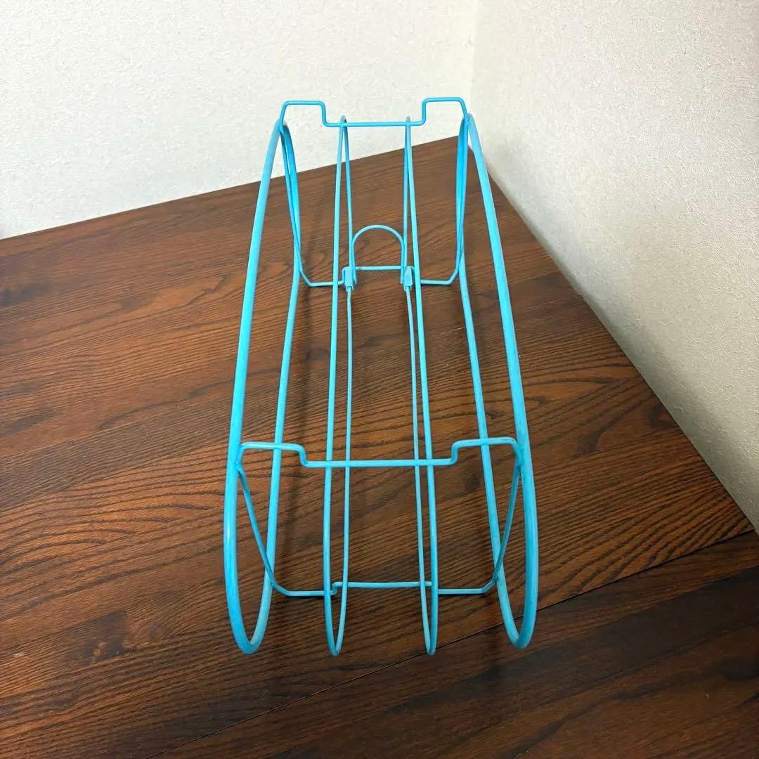 ワイヤーラック 水色 レトロポップ 北欧