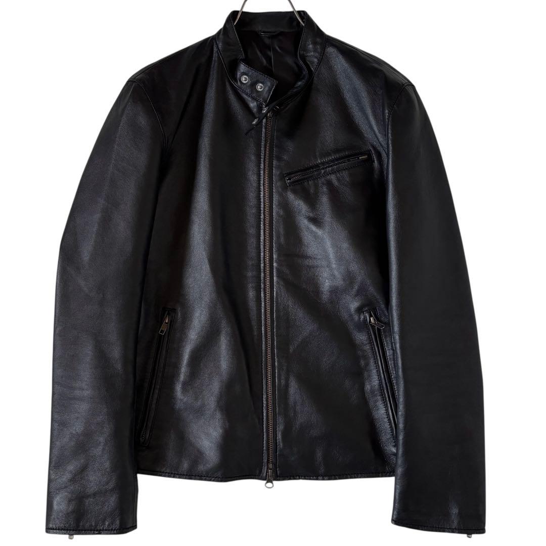 LICORICE リコリス　レザージャケット　シングル　羊革　ブラック　黒　L