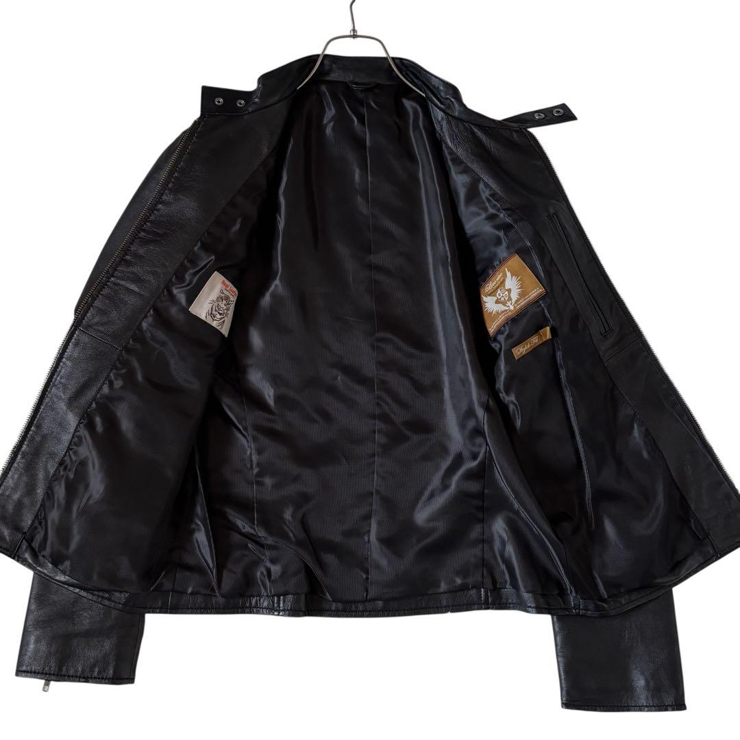 LICORICE リコリス　レザージャケット　シングル　羊革　ブラック　黒　L