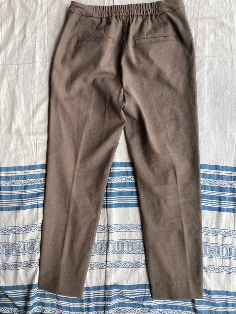 PLST リネンブレンド　カラーレスジャケット＆スティックパンツ