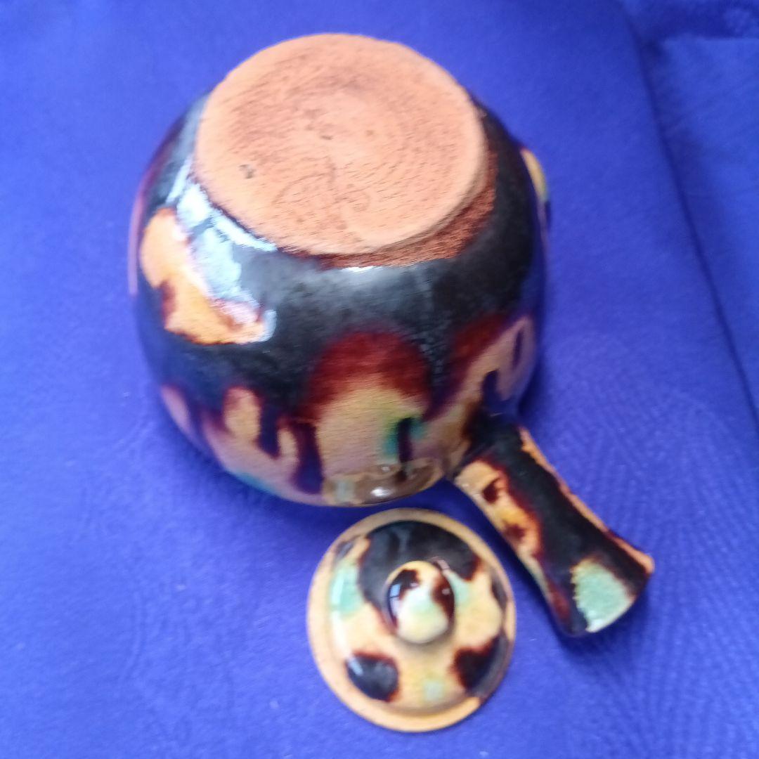 三彩焼茶器共箱珍品