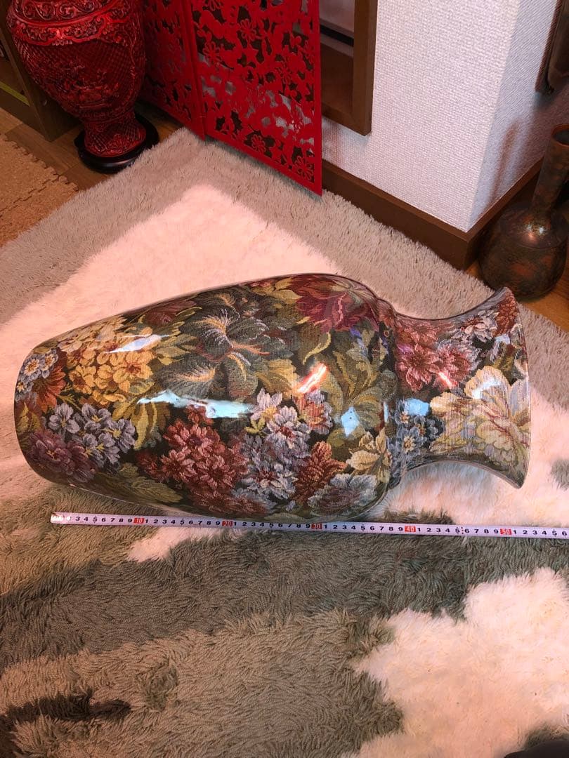 Italian Ceramic Vase 花瓶 磁器 イタリア製 約50cm