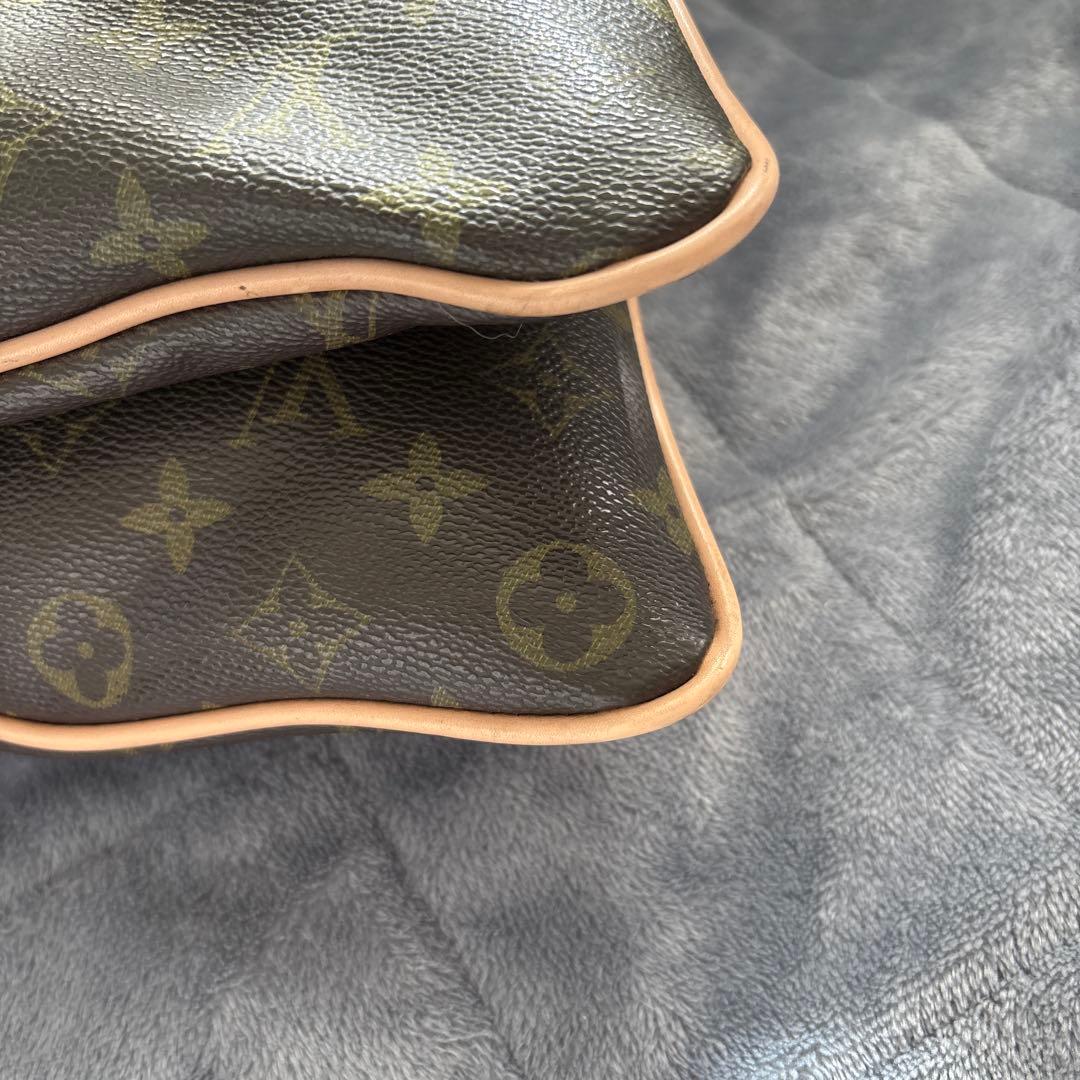 激レア物　ヴィンテージ　ルイ・ヴィトン モノグラム レザー　クッション カバー