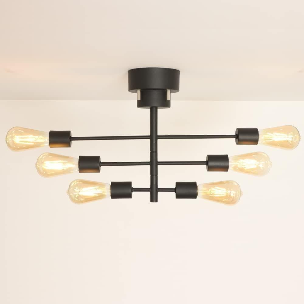 【M2232-96-65】6灯シーリングライト可動式シャンデリア