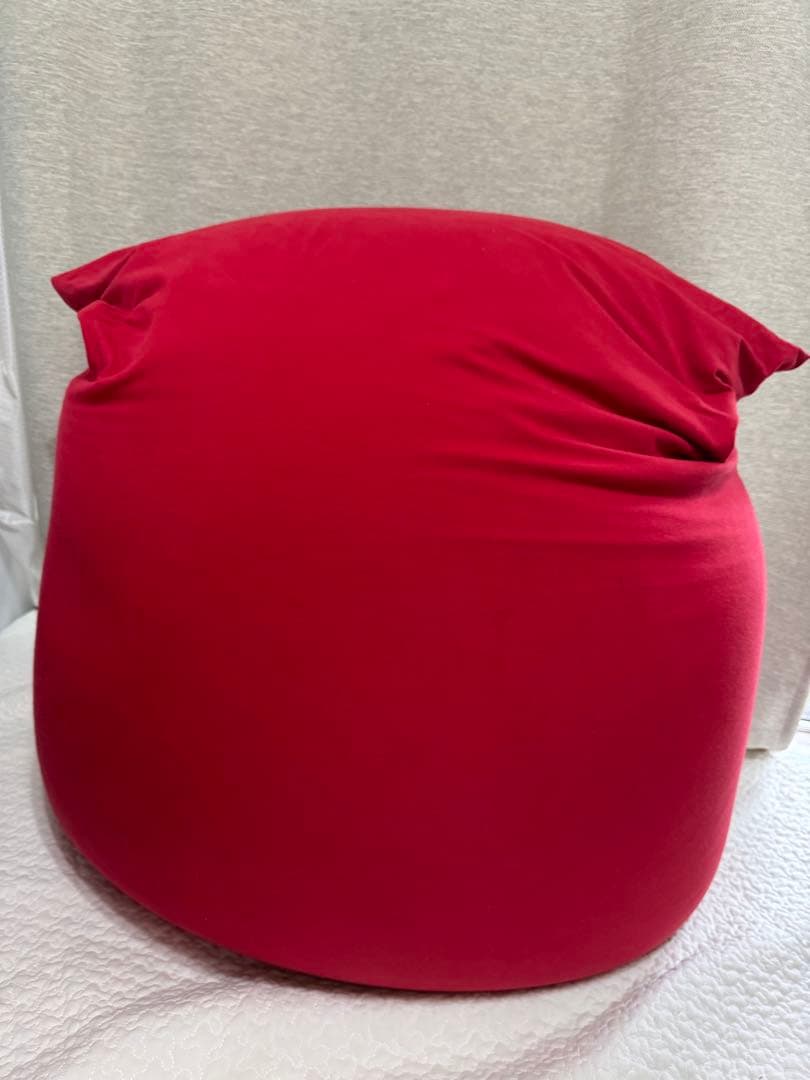 【美品】Yogibo mini レッド ビーズクッション ビーズソファ　引取限定