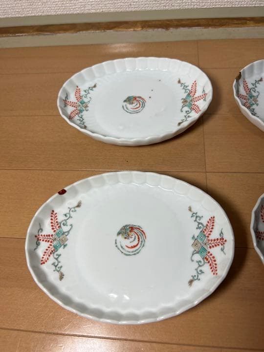 583 酒井田柿右衛門      皿　4客　時代物