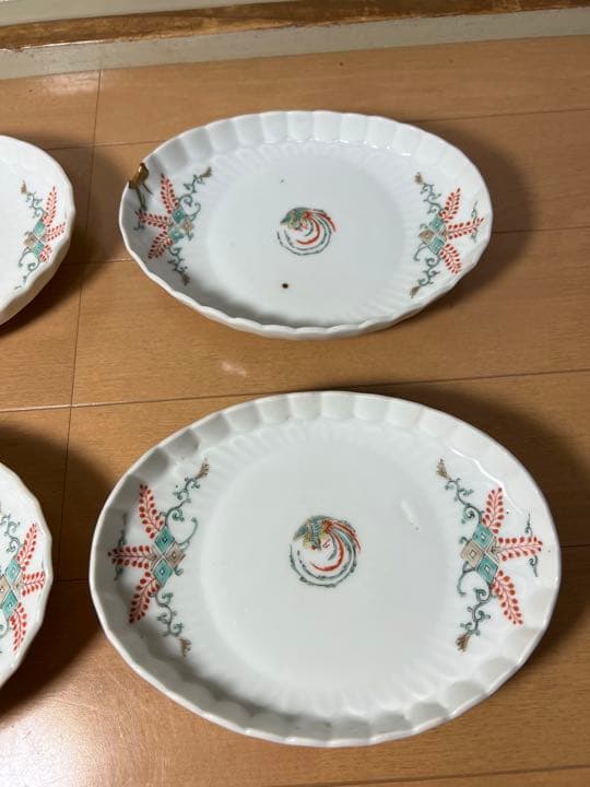 583 酒井田柿右衛門      皿　4客　時代物