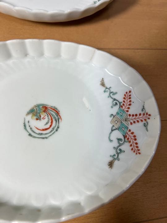 583 酒井田柿右衛門      皿　4客　時代物