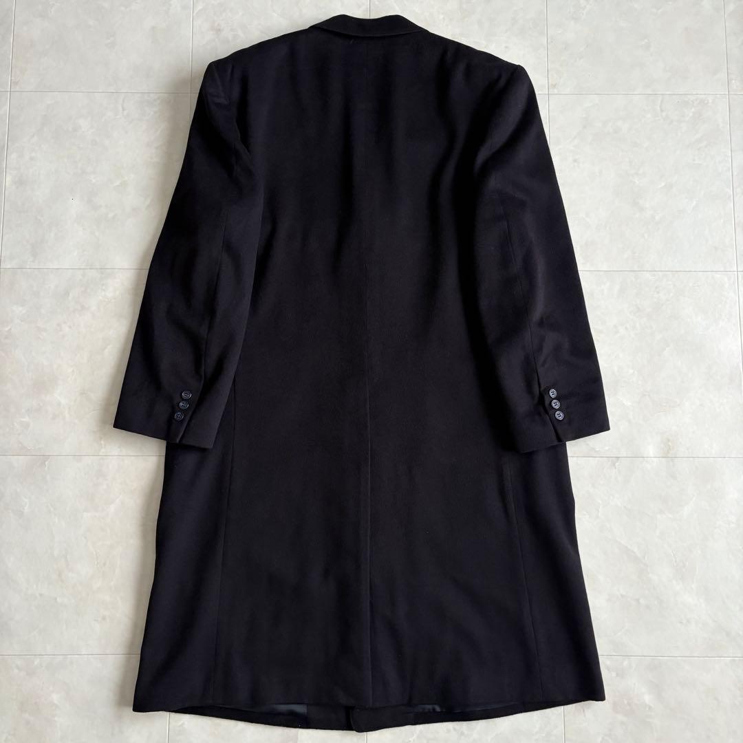 上質✨Oriental カシミヤチェスターロングコート 濃紺 メンズXL相当