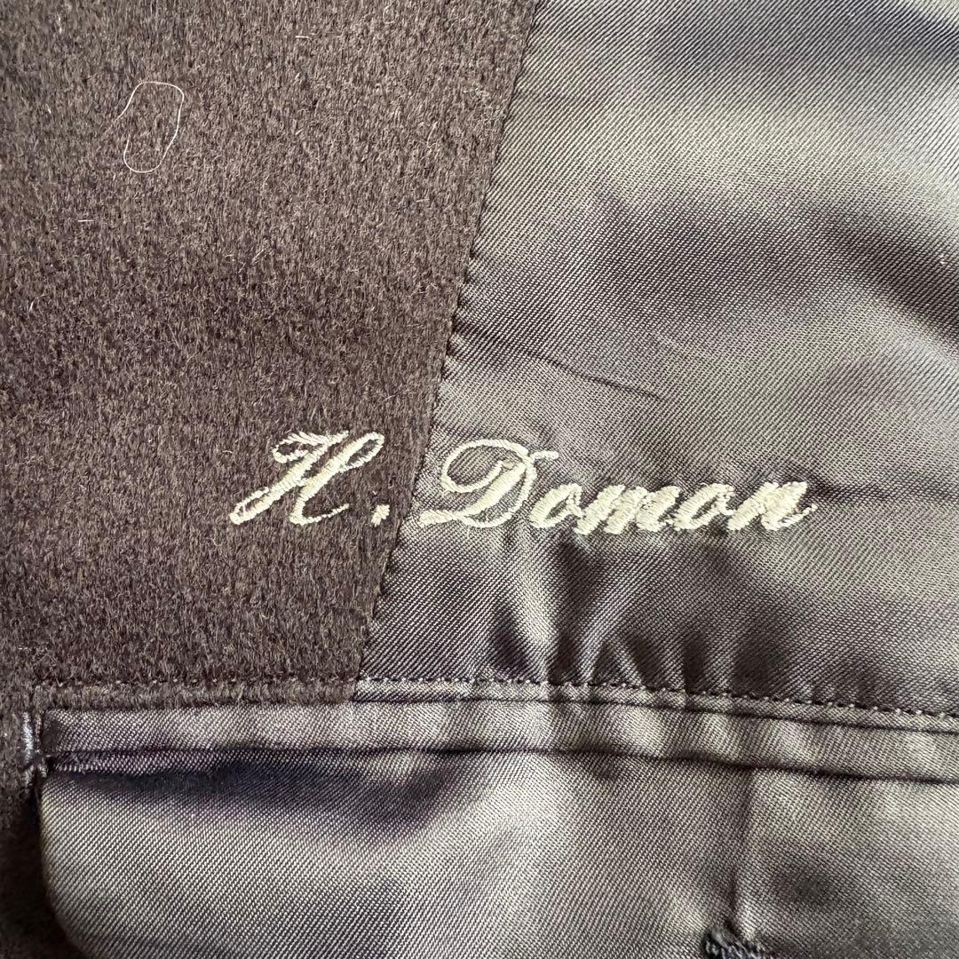 上質✨Oriental カシミヤチェスターロングコート 濃紺 メンズXL相当