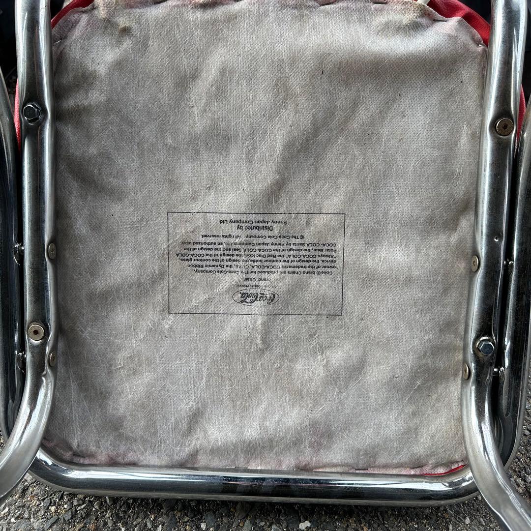 【直接引取OK】コカコーラ 椅子 チェア 昭和レトロ 当時物 アメリカン雑貨