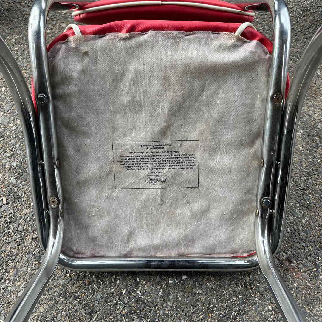 【直接引取OK】コカコーラ 椅子 チェア 昭和レトロ 当時物 アメリカン雑貨