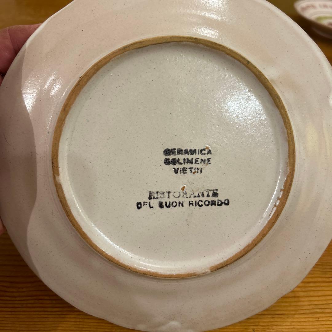 ブオンリコルド　BUON RICORDO 手描きイタリアンレストラン皿