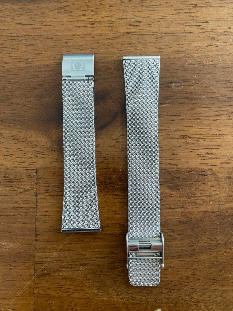 オメガ ステンレススチール メッシュベルト 18mm