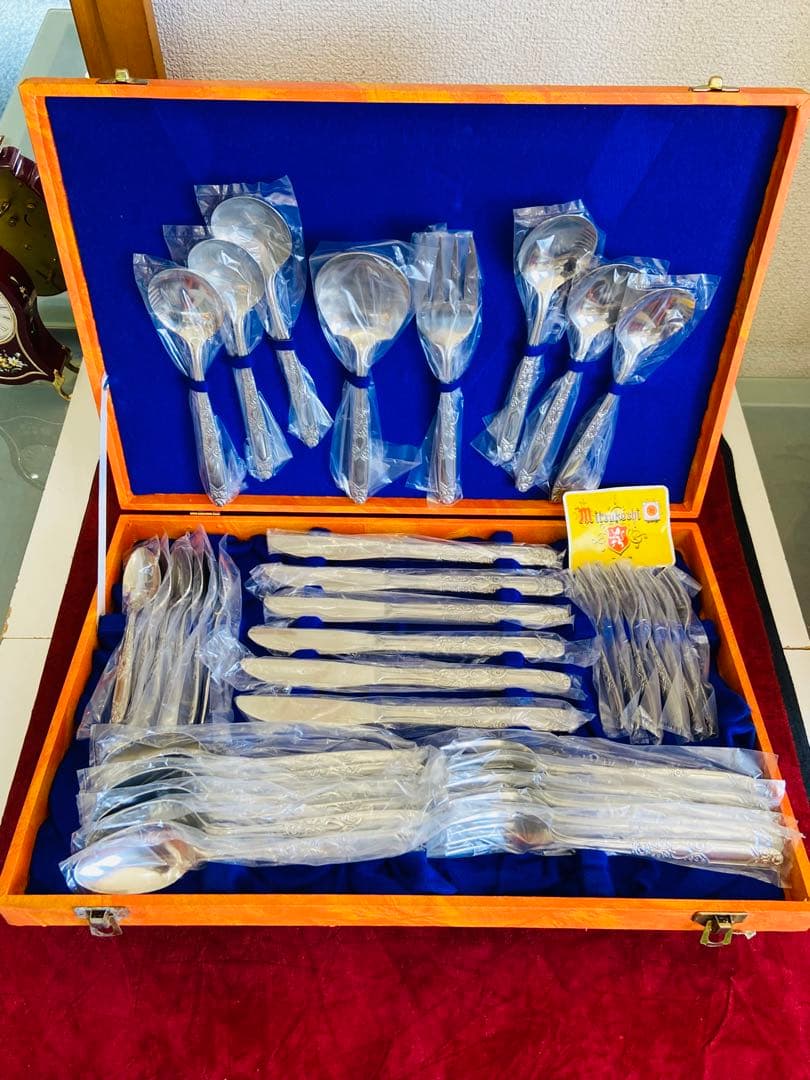 三越ステンレススチールカトラリーセット 37点