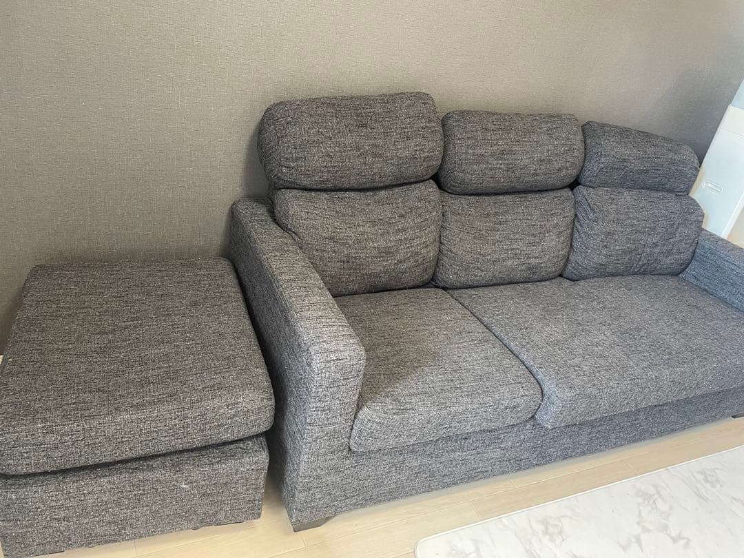 カウチソファー 【ソファ部分のみ】オットマン別売り