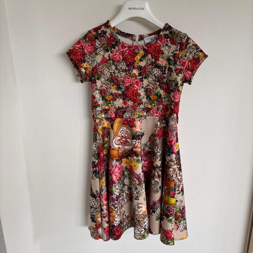 美品！　激レア！　モナリザ　MONALIZA 半袖　ワンピース　8歳