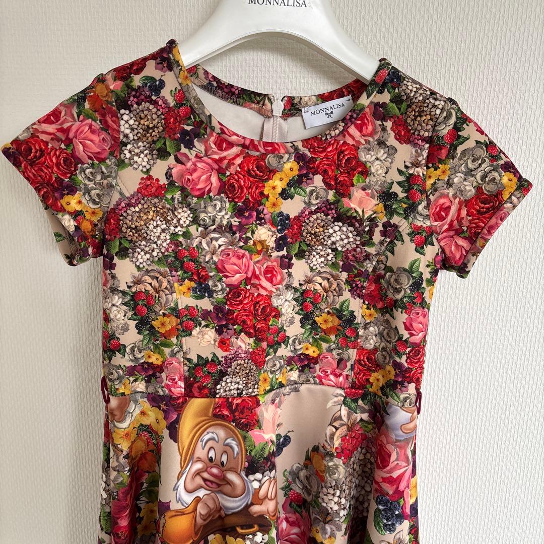 美品！　激レア！　モナリザ　MONALIZA 半袖　ワンピース　8歳