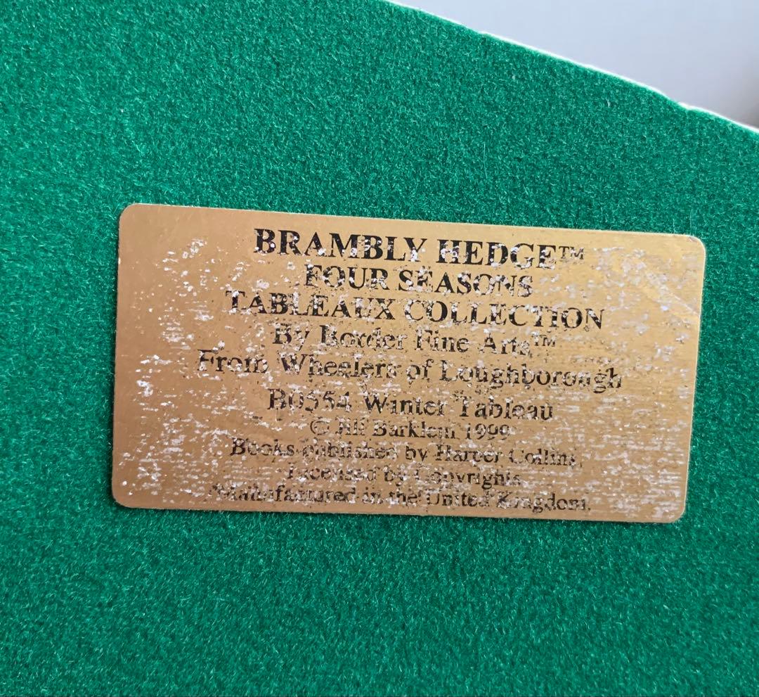 【希少】ブランブリーヘッジ 冬 Winter タブロー フィギュリン 置物