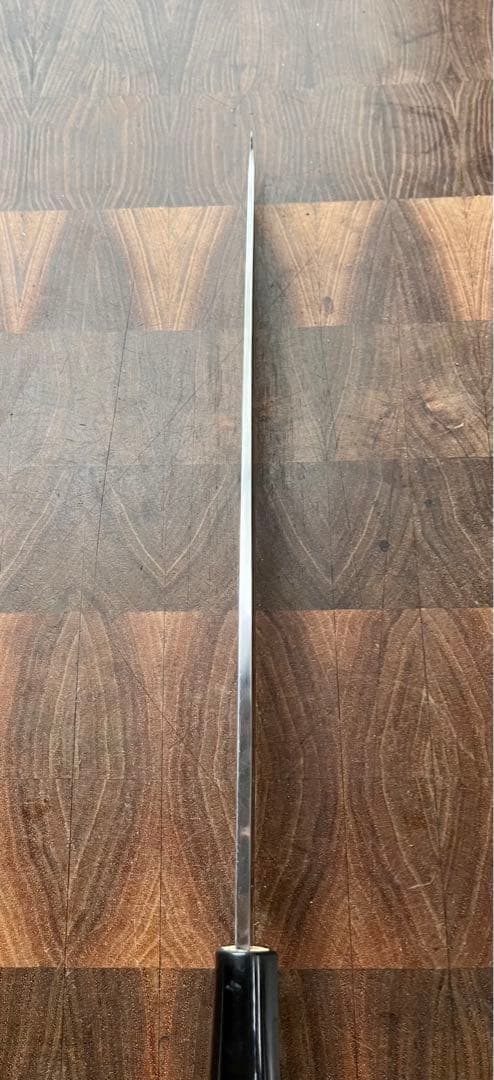 中川打刃物　柳刃　9寸　270mm 包丁　白鋼　霞　刺身　和包丁