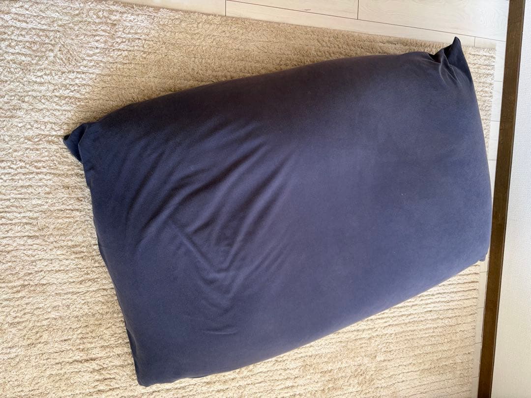 ネイビー 長方形クッション