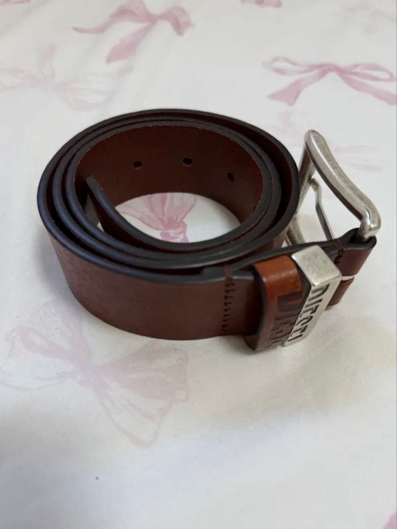 【DIESEL】B-Visible ベルト ブラウン 80cm