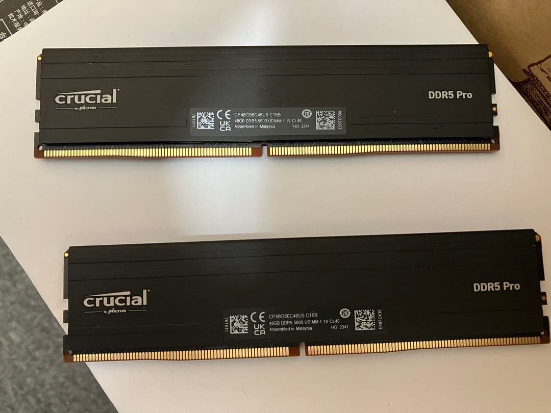 メモリー crucial DDR5 Pro 96GB(48*2) 5600Mh