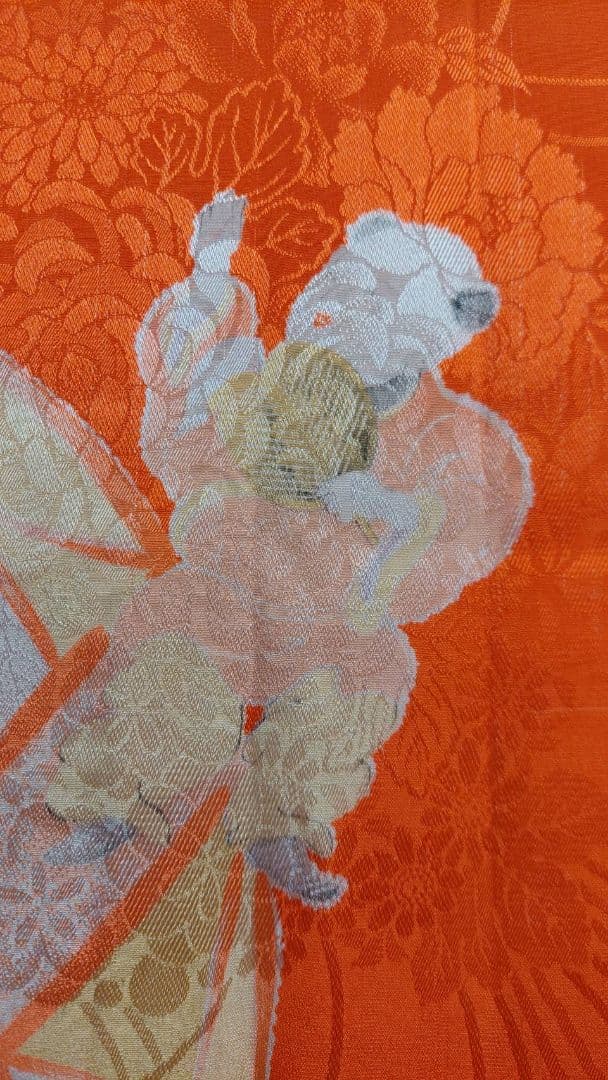 NA48アンティーク子供着物長襦袢正絹綺麗美品着丈120センチ裄丈62センチ