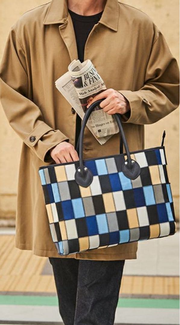 新品！TRIONトライオン トートバッグ 横型マルチカラー PANELシリーズ