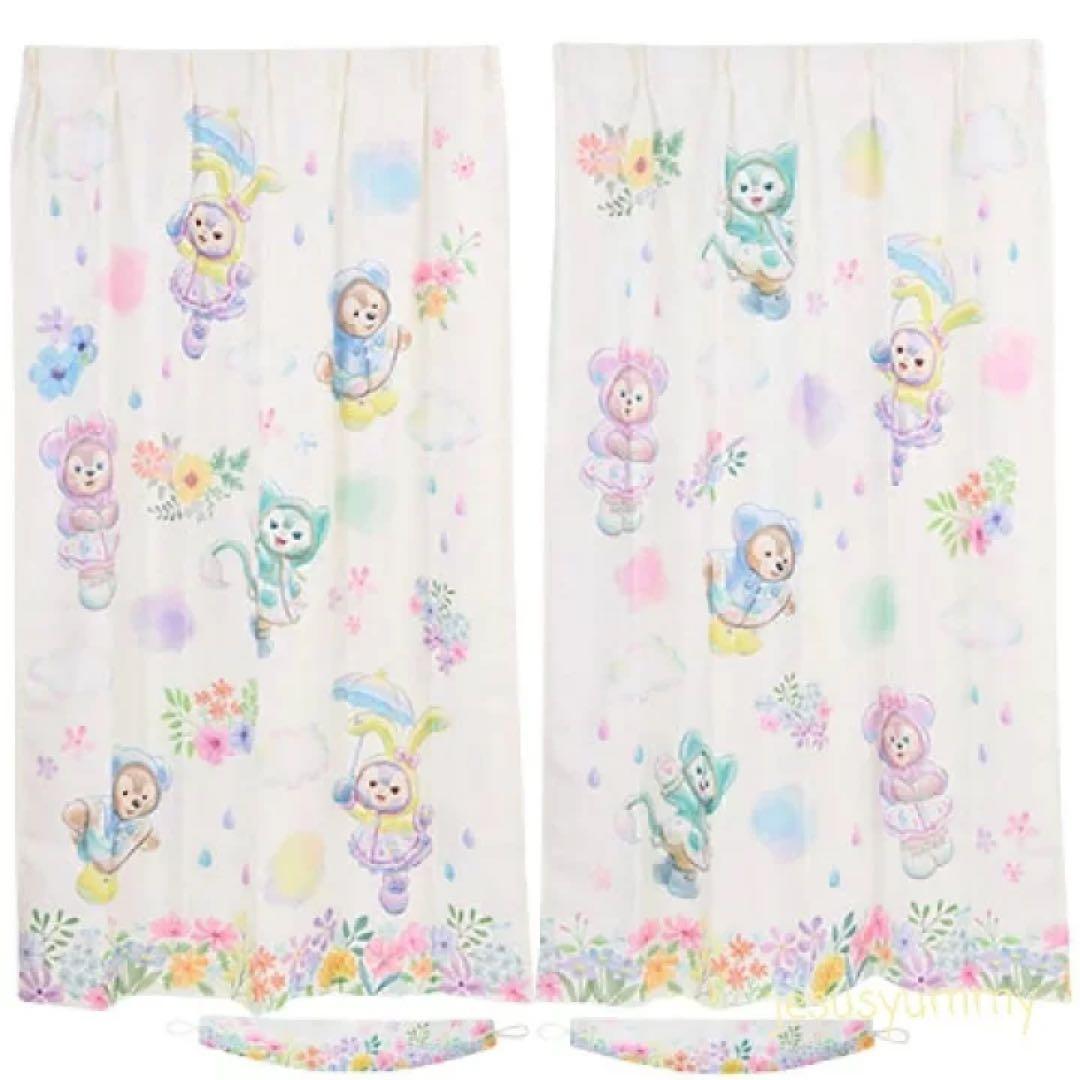 カーテン ダッフィー＆フレンズ ディズニーシー ビューティーフルレイニーデイズ
