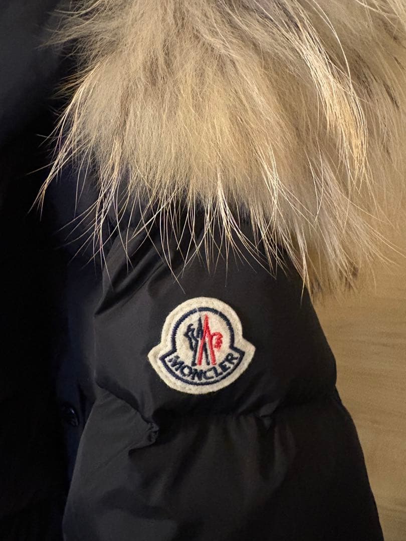 モンクレール　khloe クロエ　リアルファーダウン サイズ0 ブラック