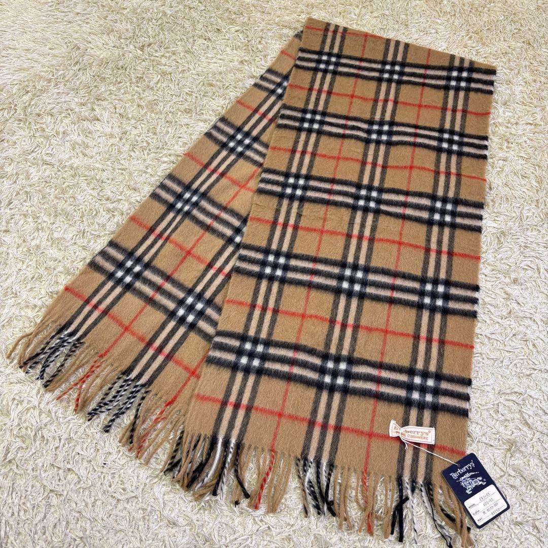 タグ付き新品　バーバリーズ　ノバチェック　高品質　カシミヤ100% マフラー