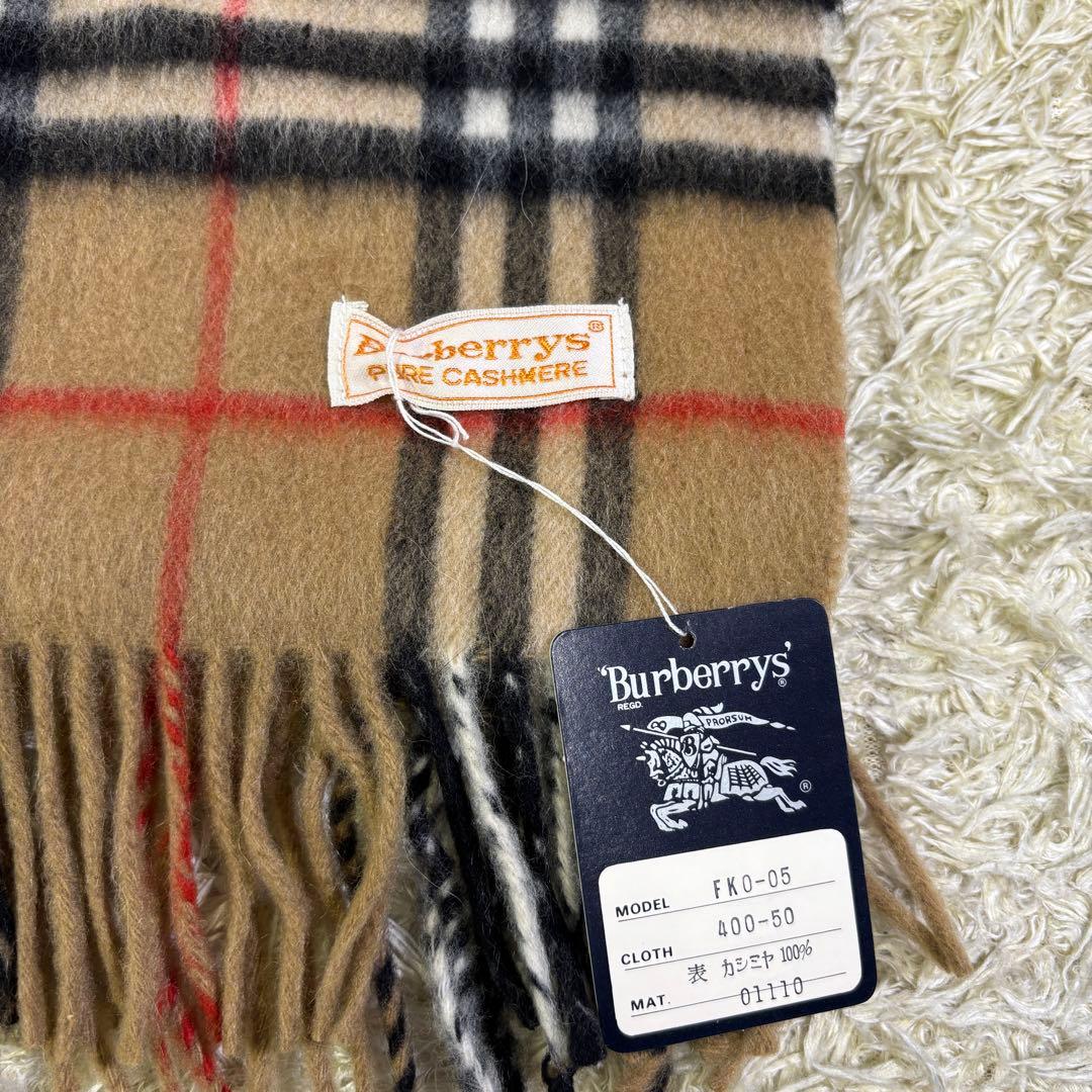 タグ付き新品　バーバリーズ　ノバチェック　高品質　カシミヤ100% マフラー